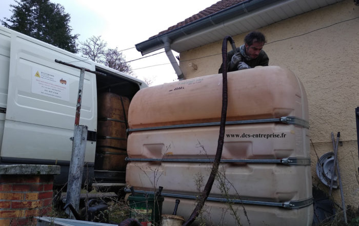 Nettoyage d'une cuve à fioul à Lomont