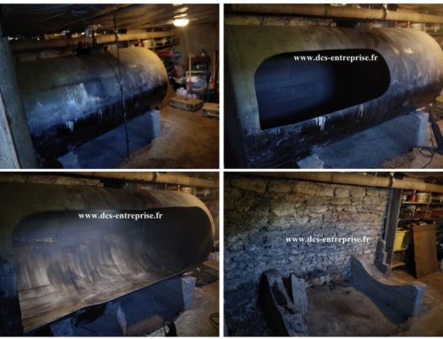 Dans le Doubs (25), à BESANCON, dépose d’une cuve fioul de 3000 litres en cave.