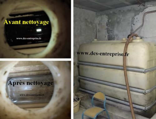 Nettoyage d’une cuve fioul plastique en service à FECHE L’EGLISE (90)